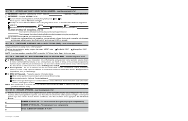 Form DMV706 Application for Motor Carrier Permit - California, Page 7