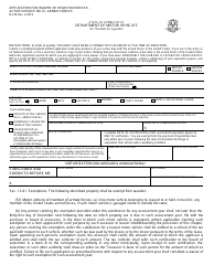 Document preview: Form B-276 Application for Waiver of Registration Fee - Active Service in U.S. Armed Forces - Connecticut