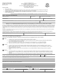 Form MD-1 Special Operators Permit Application - Connecticut