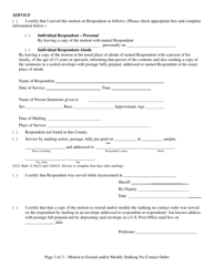Form 70C Motion to Extend and/or Modify Stalking No Contact Order - Illinois, Page 3