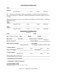 Form 70B Stalking No Contact Order - Illinois, Page 2