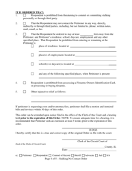 Form 70B Stalking No Contact Order - Illinois, Page 4