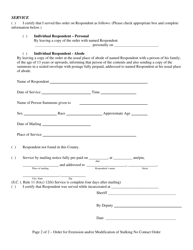 Form 70D Order for Extension and/or Modification of Stalking No Contact Order - Illinois, Page 2