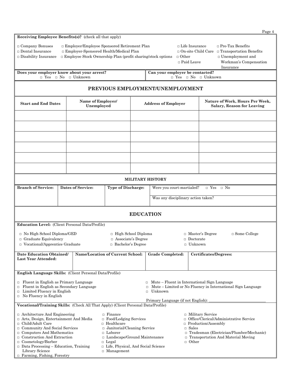 Missouri Worksheet for Pretrial Services Report - Fill Out, Sign Online ...