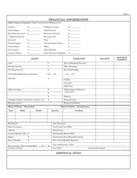 Worksheet for Pretrial Services Report - Missouri, Page 5
