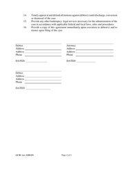 Form LF-90 Rights and Responsibilities Agreement Between Chapter 13 Debtor(S) and Chapter 13 Debtor(S)&#039; Attorney for Cases Filed in the United States Bankruptcy Court, Southern District of Florida - Florida, Page 4
