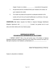 Form MMM-LF-15 Self-represented Debtor&#039;s Motion to Approve Mortgage Modification Agreement With (Lender) - Florida, Page 2