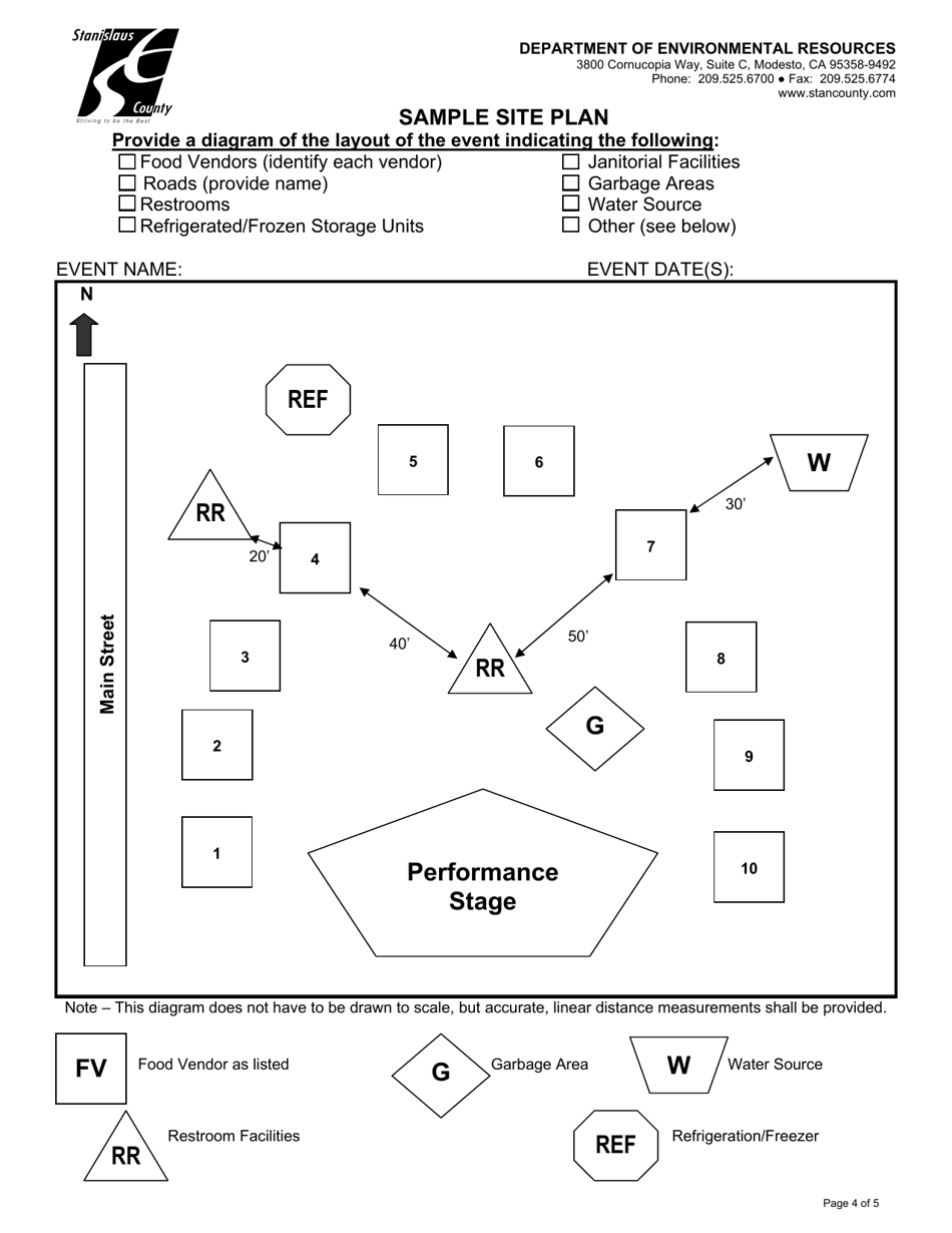 Community Event Organizer Permit Application - Stanislaus County, California, Page 4