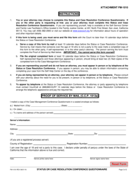 Form FM-1010 Status or Case Resolution Conference Questionnaire - County of Santa Clara, California, Page 2
