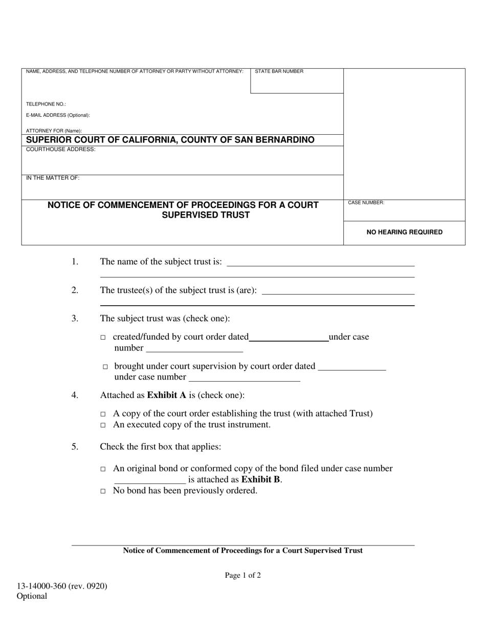 Form 13-14000-360 - Fill Out, Sign Online And Download Printable PDF ...