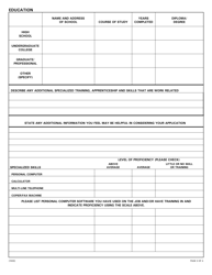 Application for Employment - Illinois, Page 3