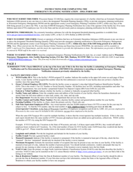 DMA Form 1003 Emergency Planning Notification (Epn) - Wisconsin, Page 6