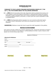 Verified Petition for Firearms Restraining Order - Illinois, Page 4