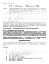 Instructions for Form GAS-1219 Motor Fuel Importer Return - North Carolina, Page 4