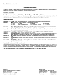 Instructions for Form GAS-1288 Kerosene Supplier Return - North Carolina, Page 4