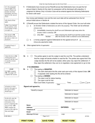 Form E-DM3604.3 Agreed Settlement Order With Status Date (Defendants Will Move) - Illinois, Page 2