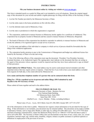 Foreign Corporation or Cooperative Certificate of Withdrawal - Minnesota, Page 2