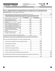 Form 106 (DR0106) Colorado Partnership and S Corporation and Composite Nonresident Income Tax Return - Colorado, Page 4