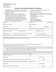 Form DR0137E Excise, Fee and Fuel Claim for Refund - Colorado, Page 2