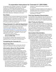 Form DR0106K Colorado K-1 - Colorado, Page 5