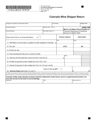 Form DR0448 Colorado Wine Shipper Return - Colorado, Page 2