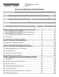 Form DR0113 Rural Jump-Start Zone Credit Schedule - Colorado, Page 2