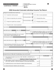 Form DR0104X Amended Individual Income Return Instructions - Colorado, Page 3
