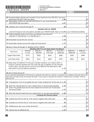Form DR0104X Amended Individual Income Return Instructions - Colorado, Page 5