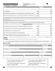 Form DR0104X Amended Individual Income Return Instructions - Colorado, Page 6