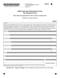 Form DR0104EP Colorado Estimated Income Tax Payment Form - Colorado, Page 3