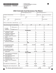 Form DR0020C Colorado Coal Severance Tax Return - Colorado, Page 2