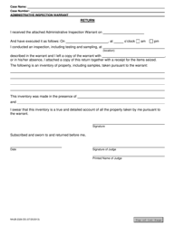 Form NHJB-2326-DS Administrative Inspection Warrant - New Hampshire, Page 2