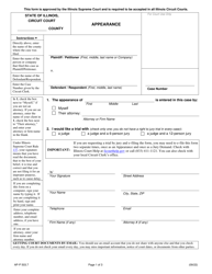 Document preview: Form AP-P503.7 Appearance - Illinois