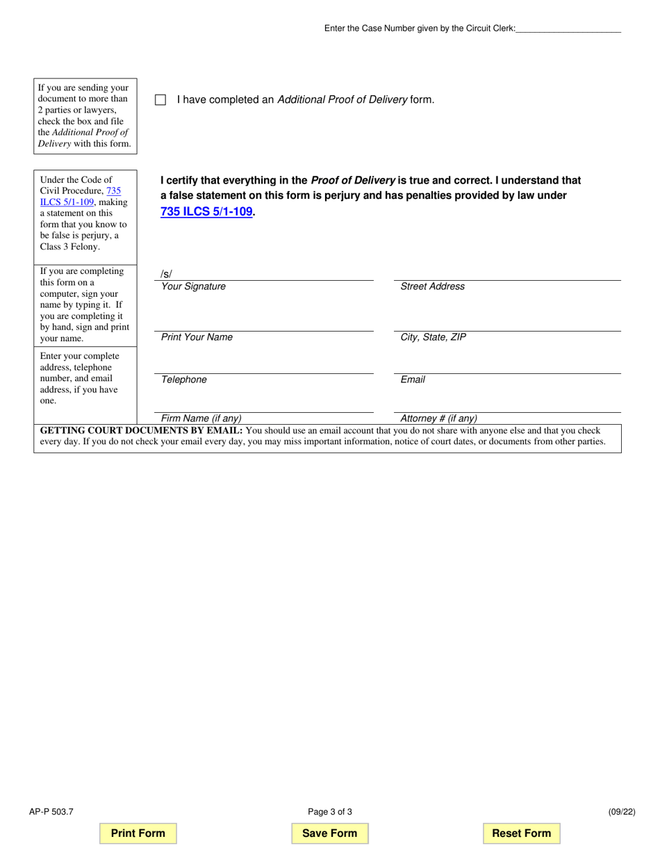 Form AP-P503.7 Appearance - Illinois, Page 3