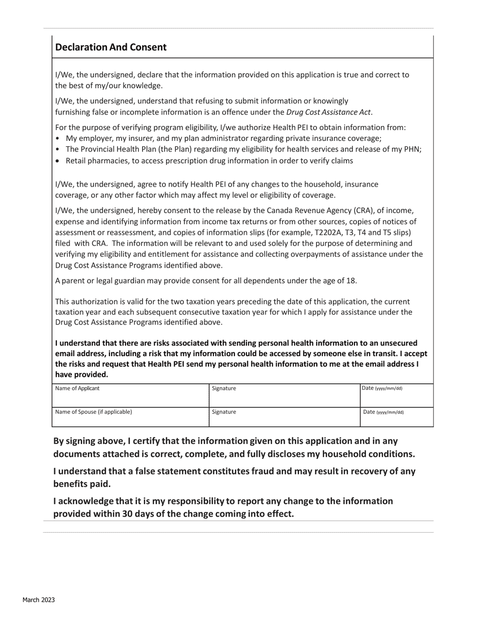 Insulin Pump Program and Glucose Sensor Program Renewal Form - Prince Edward Island, Canada, Page 4