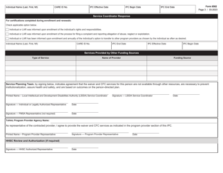 Form 8582 Individual Plan of Care (Ipc) - Texas Home Living Program (Txhml) and Community First Choice (Cfc) - Texas, Page 3
