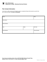 Form 301 Certificate of Amendment to Certificate of Limited Partnership - Rhode Island, Page 4