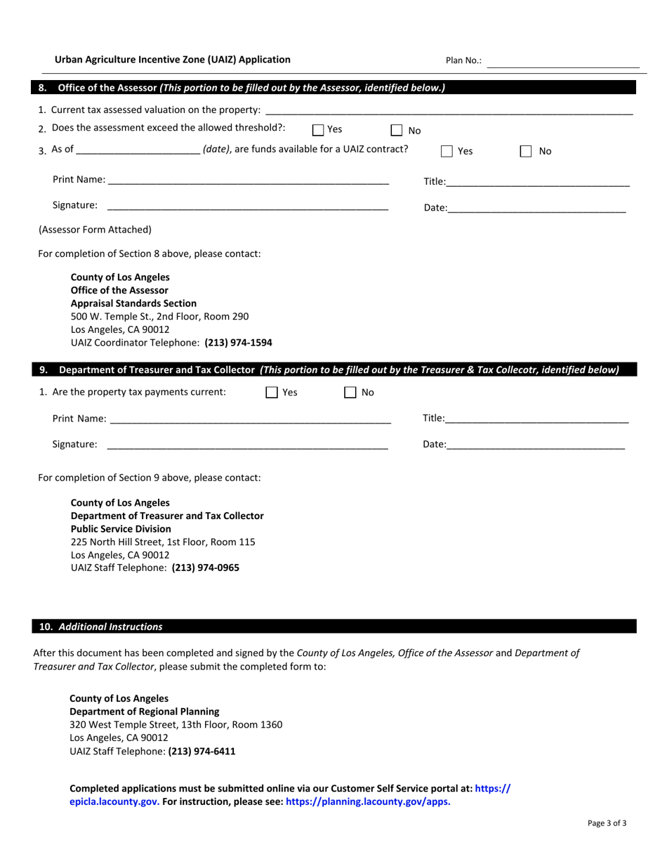 Los Angeles County, California Urban Agriculture Incentive Zone (Uaiz ...