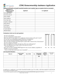 Cdbg Homeownership Assistance Application - Lee County, Florida, Page 4