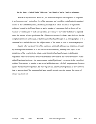 Form CIV022A Notice of Lawsuit and Request for Waiver of Service of Summons - Minnesota, Page 2