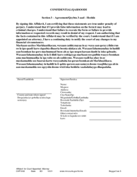 Form CHP1002 Affidavit for Court-Appointed Attorney - Minnesota (English/Somali), Page 5
