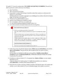 Form OFP101 Instructions - Asking for an Order for Protection (Ofp) - Minnesota (English/Somali), Page 19