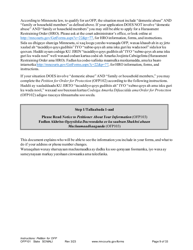 Form OFP101 Instructions - Asking for an Order for Protection (Ofp) - Minnesota (English/Somali), Page 9