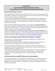 Instructions for Form CCT102 Plaintiff&#039;s Statement of Claim - Minnesota (English/Spanish), Page 11