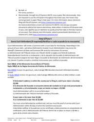 Instructions for Form CCT102 Plaintiff&#039;s Statement of Claim - Minnesota (English/Spanish), Page 13