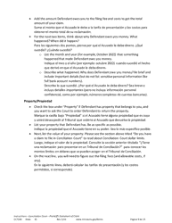 Instructions for Form CCT102 Plaintiff&#039;s Statement of Claim - Minnesota (English/Spanish), Page 9
