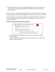Form OFP101 Instructions - Asking for an Order for Protection (Ofp) - Minnesota (English/Spanish), Page 11