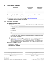 Form DR-105 Petition for Dissolution of Marriage (With Children) - Alaska, Page 10