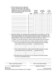 Form DR-105 Petition for Dissolution of Marriage (With Children) - Alaska, Page 6