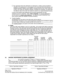Form DR-105 Petition for Dissolution of Marriage (With Children) - Alaska, Page 7